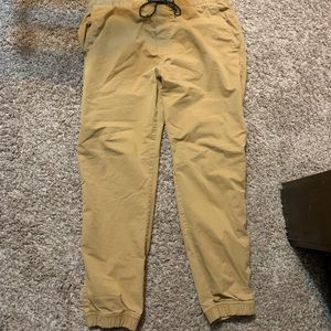 AE khaki joggers